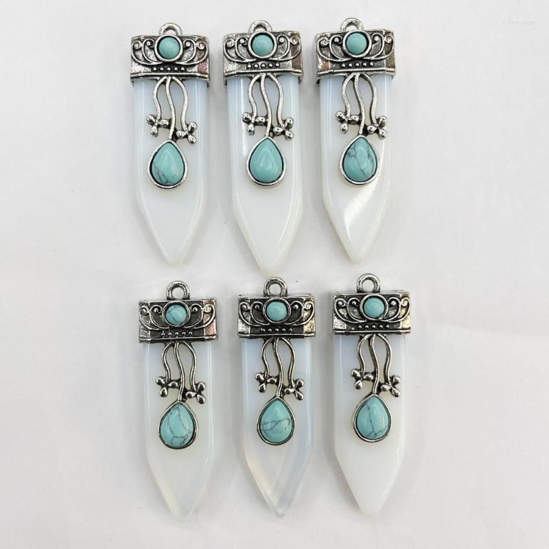 Charms Fashion Reiki Opal Natural Stone Sword Pendant Pendulum Necklace For Jewelry Making Diy Charm Accessories 6pc WholesaleCharms
Charms Fashion Reiki Opal Natural Stone Sword Pendant Pendulum Necklace For Jewelry Making Diy Charm Accessories 6pc WholesaleCharms