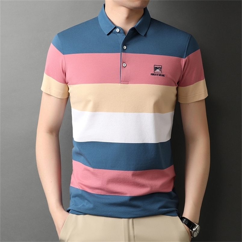 Men's Polo Shirt Summer Striped Cotton Short Sleeve Golf Polos Solid Slim Top Fashion Arrival Breathable Plus Size 220402, Green stripe
Men's Polo Shirt Summer Striped Cotton Short Sleeve Golf Polos Solid Slim Top Fashion Arrival Breathable Plus Size 220402, Green stripe