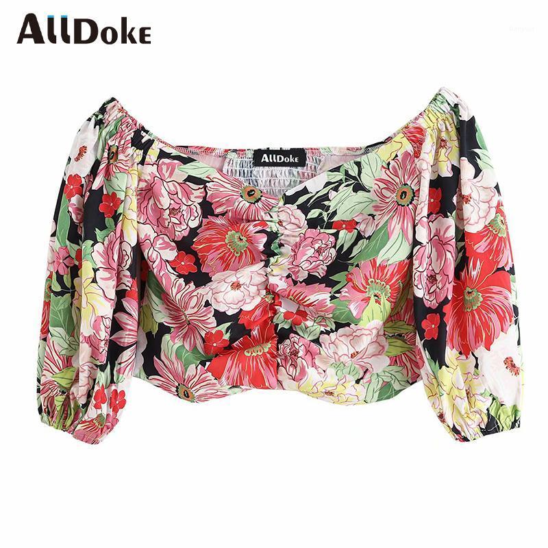 Women's Blouses & Shirts ALLDOKE Floral Print Vintage Women Blouse Summer Slash Neck Three Quarter Crop Tops Shirt Ladies Ol Blusas Mujer, Red
Women's Blouses & Shirts ALLDOKE Floral Print Vintage Women Blouse Summer Slash Neck Three Quarter Crop Tops Shirt Ladies Ol Blusas Mujer, Red