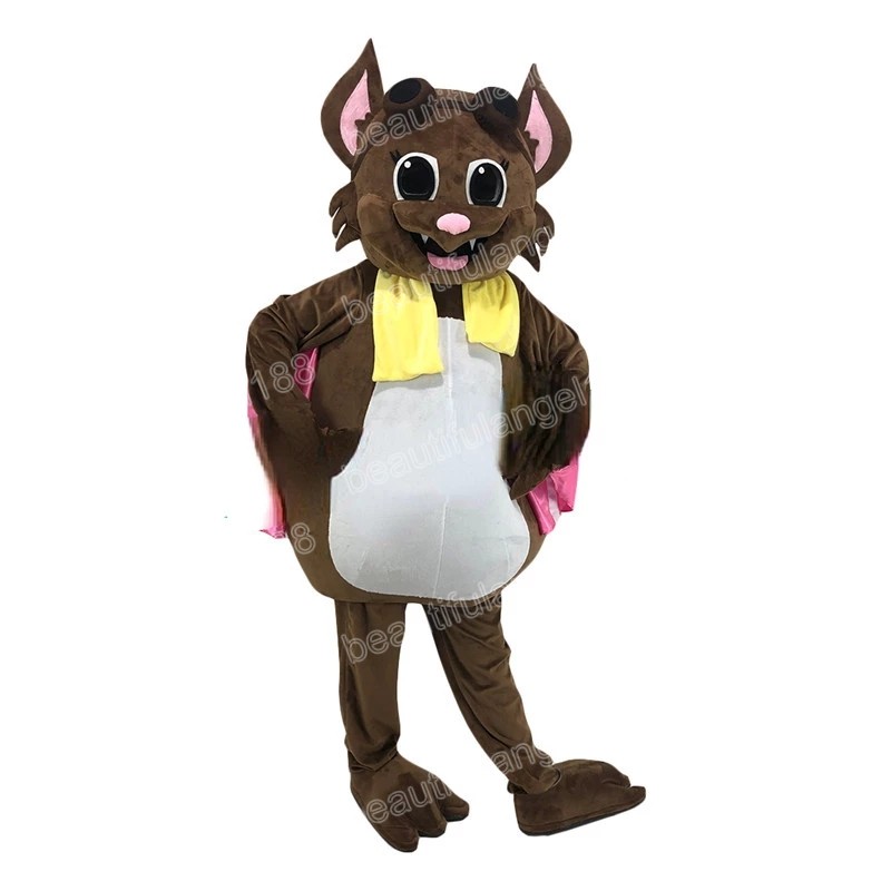 Halloween Bat Mascot Costume High Quality Cartoon Plush Animal Anime theme character Adult Size Christmas Carnival fancy dress