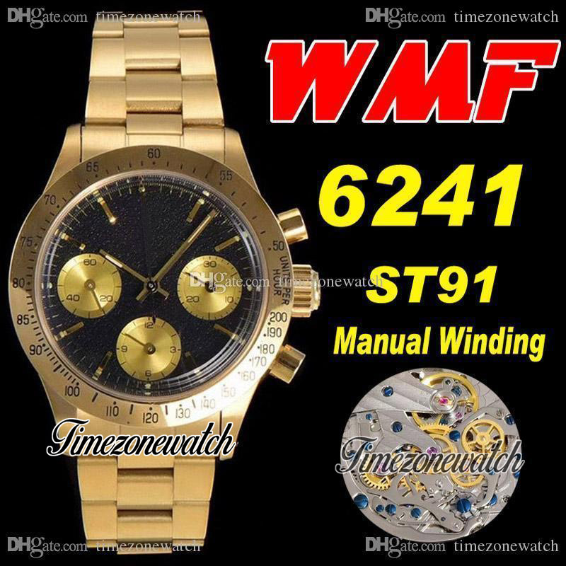 WWF Paul Newman 6241 ST91 Manual Winding Chronograph Mens Watch 1967 Rare Vintage 18K Yellow Gold Black Dial OysterSteel Bracelet Timezonewatch Super Edition A1, Custom warranty card
WWF Paul Newman 6241 ST91 Manual Winding Chronograph Mens Watch 1967 Rare Vintage 18K Yellow Gold Black Dial OysterSteel Bracelet Timezonewatch Super Edition A1, Custom warranty card