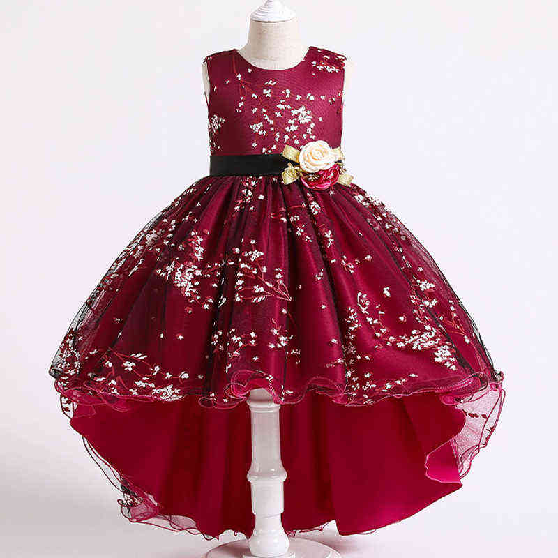New High quality baby lace princess dress for girl elegant birthday party dress girl dress Baby girl's christmas clothes 2-12yrs Y220510