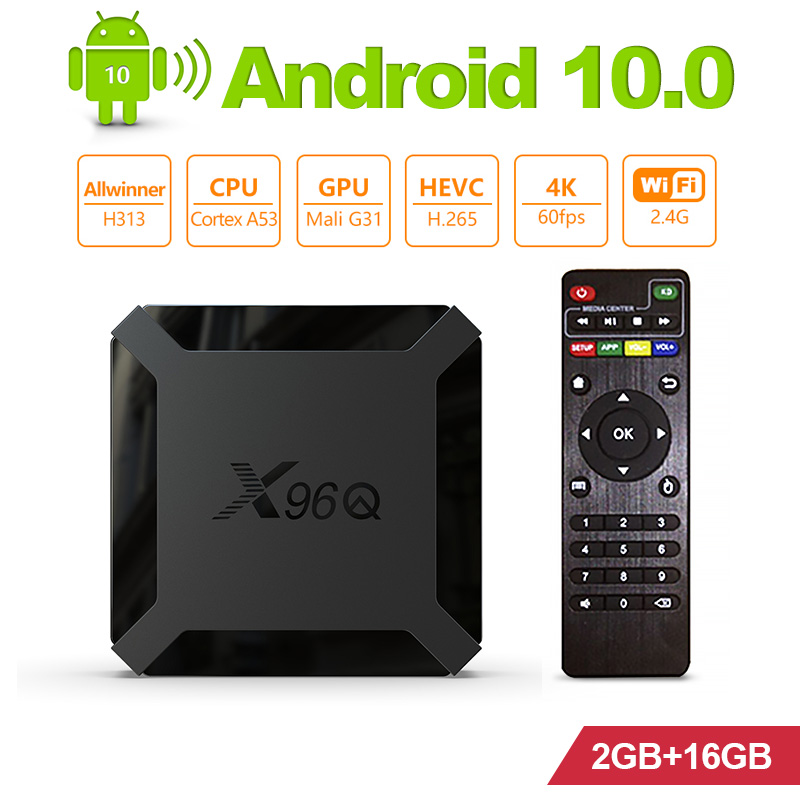 X96 Q 4K TV Box RAM 2GB ROM 16GB Set-Top Box Allwinner H313 Quad Core ARM Cortex A53 Android 10 Smart Receiver
X96 Q 4K TV Box RAM 2GB ROM 16GB Set-Top Box Allwinner H313 Quad Core ARM Cortex A53 Android 10 Smart Receiver