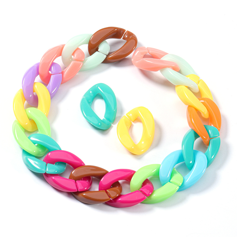 5 50pcs lot Mixed Color Acrylic Flat Twist Oval Open Ring Beads Connector link Chain For Necklace Bracelet Making Colorful 220716
5 50pcs lot Mixed Color Acrylic Flat Twist Oval Open Ring Beads Connector link Chain For Necklace Bracelet Making Colorful 220716