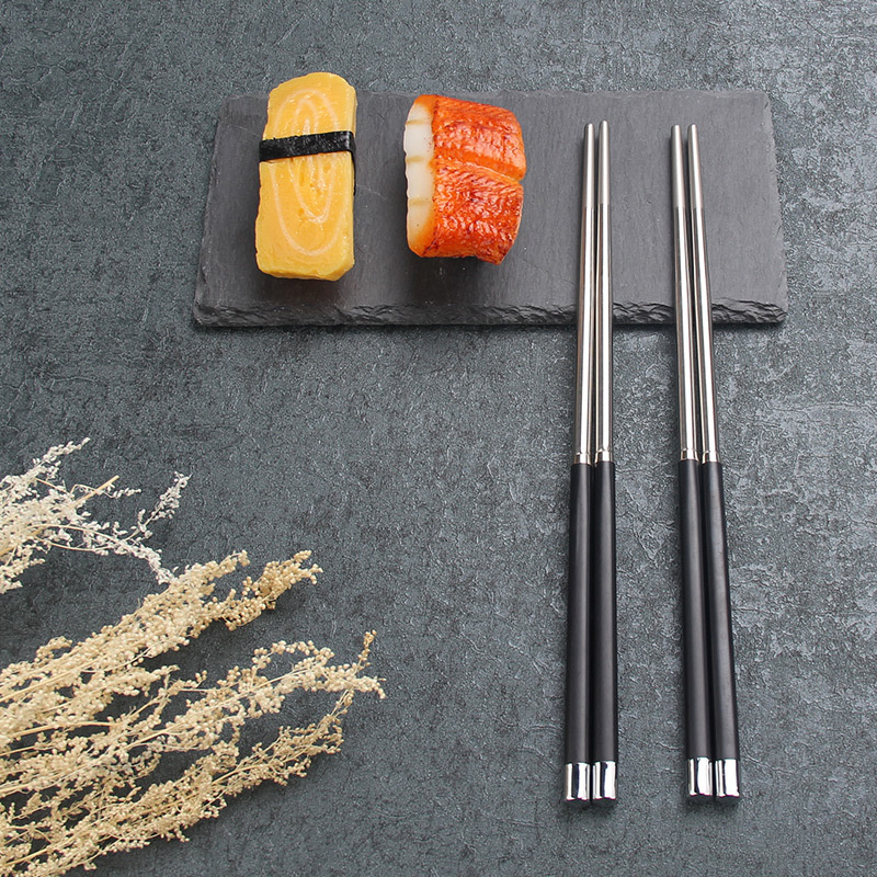 High Quality Stainless Steel Chopstick Metal Chopstick Black