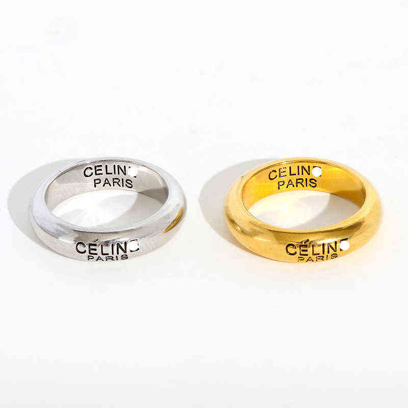 Cel Designer Rings Plain Advanced Feeling Cold Wind Extremely Simple and Versatile Couple
Cel Designer Rings Plain Advanced Feeling Cold Wind Extremely Simple and Versatile Couple