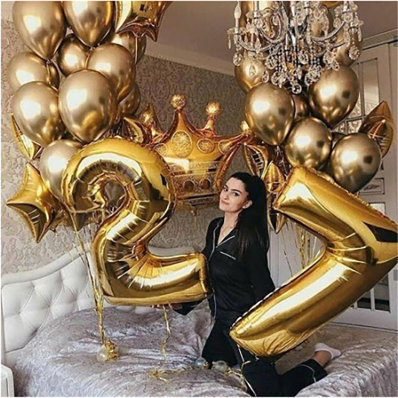 12inch Metal Gold Confetti Balloon For Adult Kids Birthday Party Decor 40inch Gold Number Helium Balloon Wedding Crown Balloon, As described
12inch Metal Gold Confetti Balloon For Adult Kids Birthday Party Decor 40inch Gold Number Helium Balloon Wedding Crown Balloon, As described