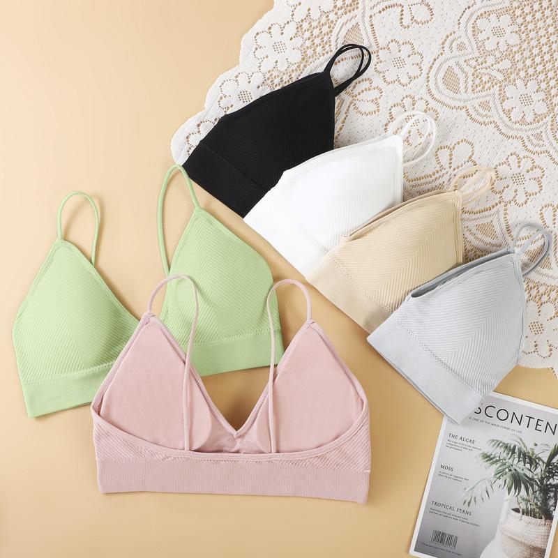 Yoga Outfit Sports Bra For Women Thin Shoulder Straps V-neck Thread Wrapped Chest Tube Top Seamless Triangle Cup Sling Bras UnderwearYoga, Beige
Yoga Outfit Sports Bra For Women Thin Shoulder Straps V-neck Thread Wrapped Chest Tube Top Seamless Triangle Cup Sling Bras UnderwearYoga, Beige