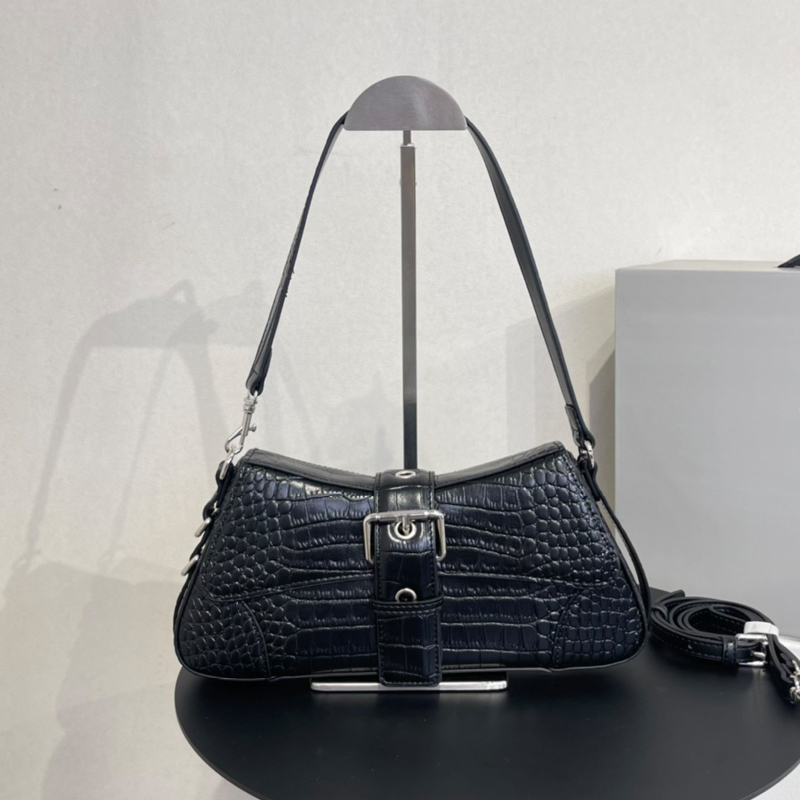 Alligator Shoulder Bag Women Cross Body Bags Solid Color Handbag Purse Genuine Leather Trapezoid Purses Belt Buckle Zipper Pocket Removable Strap Lindsay Pouch, Box
Alligator Shoulder Bag Women Cross Body Bags Solid Color Handbag Purse Genuine Leather Trapezoid Purses Belt Buckle Zipper Pocket Removable Strap Lindsay Pouch, Box