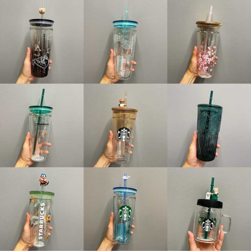 Starbucks classic green coffee farmer Mason bear large capacity wooden cover double glass straw cup water cup gift, Yellow
Starbucks classic green coffee farmer Mason bear large capacity wooden cover double glass straw cup water cup gift, Yellow