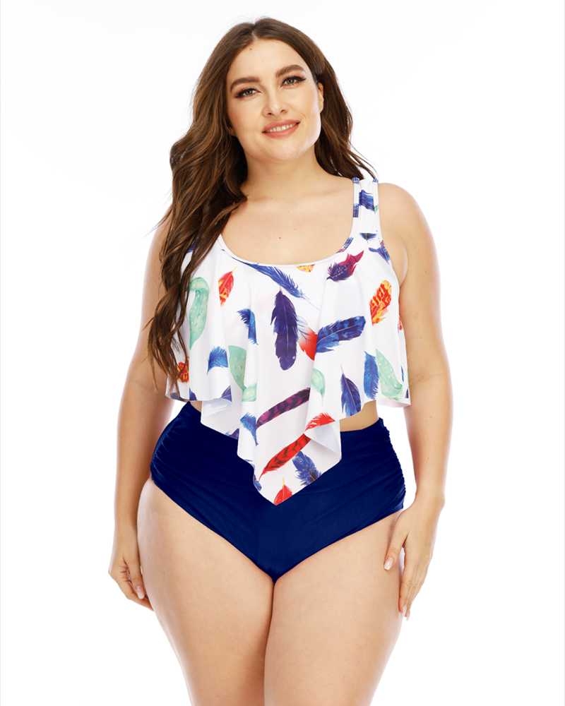 Women's Swimwear Swimsuit Women Plus Size Bikini Set Printed Two Piece Large Ruffle Beach Wear Bodysuit Bathing SuitsWomen's, Swimwear 2 
Women's Swimwear Swimsuit Women Plus Size Bikini Set Printed Two Piece Large Ruffle Beach Wear Bodysuit Bathing SuitsWomen's, Swimwear 2