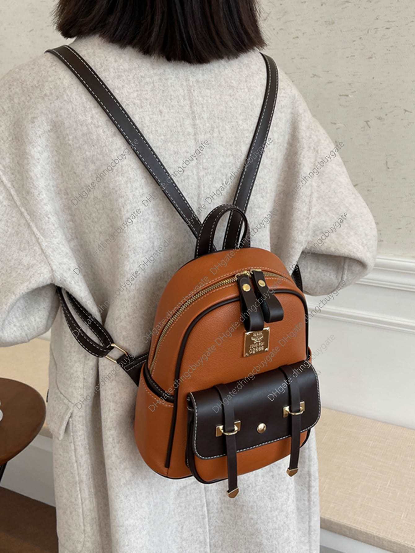 Bag Two Designer Tone Metal Patched Detail Backpack Handbag Leather Luxury Brand Fashion Wallet crossbody bag Handbag Leather, Black
Bag Two Designer Tone Metal Patched Detail Backpack Handbag Leather Luxury Brand Fashion Wallet crossbody bag Handbag Leather, Black