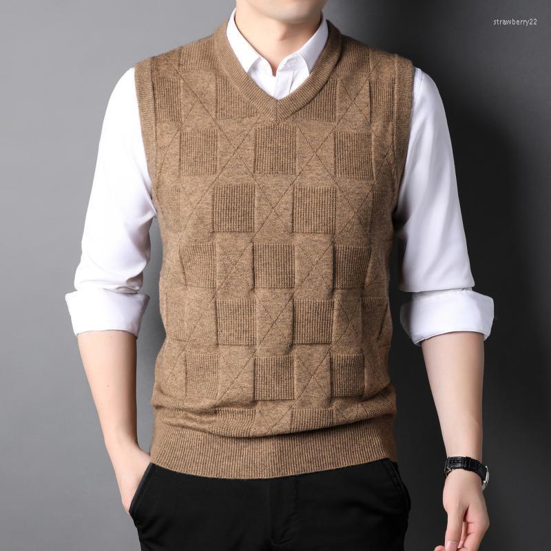 Men's Vests 2022 Autumn Khaki V-Neck Knitted Vest Business Casual Classic Style Thick Sleeveless Sweater Male Brand Clothing Stra22, Gray
Men's Vests 2022 Autumn Khaki V-Neck Knitted Vest Business Casual Classic Style Thick Sleeveless Sweater Male Brand Clothing Stra22, Gray