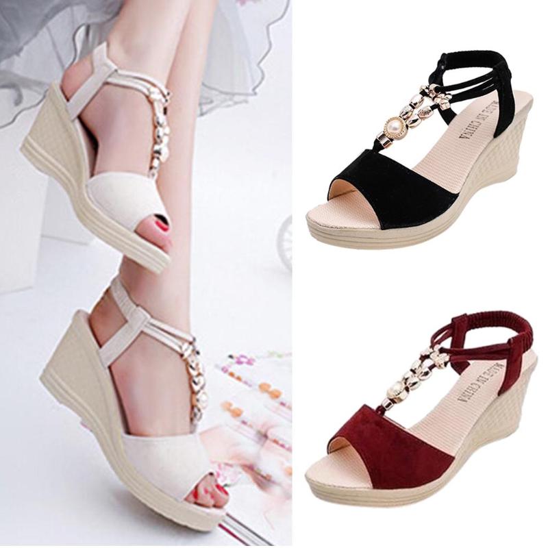 Sandals 2022 Fashion Lady Women Pearl Sequins Wedges String Bead Casual Roman Shoes Heels Zapatos De Mujer Drop, Beige
Sandals 2022 Fashion Lady Women Pearl Sequins Wedges String Bead Casual Roman Shoes Heels Zapatos De Mujer Drop, Beige
