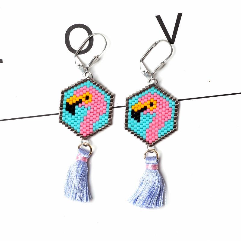 Dangle & Chandelier Fairywoo Flamingo Drop Earring Jewelry Pink Earrings Sweet Gifts For Woman Miyuki Beaded Animals Accessories WholesaleDa
Dangle & Chandelier Fairywoo Flamingo Drop Earring Jewelry Pink Earrings Sweet Gifts For Woman Miyuki Beaded Animals Accessories WholesaleDa