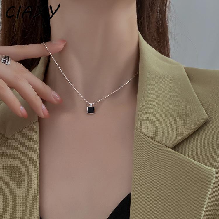 Pendant Necklaces 925 Stamp Black Square For Women 2022 Trendy Clavicle Box Chain Choker Silver Color Simple JewelryPendant
Pendant Necklaces 925 Stamp Black Square For Women 2022 Trendy Clavicle Box Chain Choker Silver Color Simple JewelryPendant
