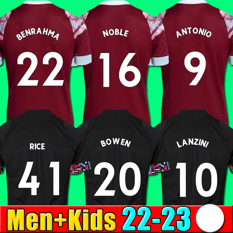 22 23 West Hams BOWEN RICE Soccer Jerseys BENRAHMA LANZINI ANTONIO YARMOLENKO NOBLE FORNALS DAWSON Vlasic SOUCEK 2022 2023Jersey Football Shirts Men, P03 22 23 home kids
22 23 West Hams BOWEN RICE Soccer Jerseys BENRAHMA LANZINI ANTONIO YARMOLENKO NOBLE FORNALS DAWSON Vlasic SOUCEK 2022 2023Jersey Football Shirts Men, P03 22 23 home kids