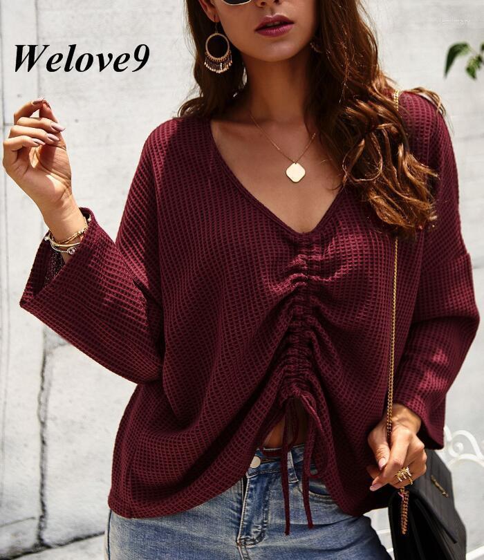 Women' Sweaters 2022 Autumn Korean Fashion Women Knitting Drawstring Sweater Winter Ladies Solid V Neck Pullover Jumper Loose Jemi22, Black
Women' Sweaters 2022 Autumn Korean Fashion Women Knitting Drawstring Sweater Winter Ladies Solid V Neck Pullover Jumper Loose Jemi22, Black