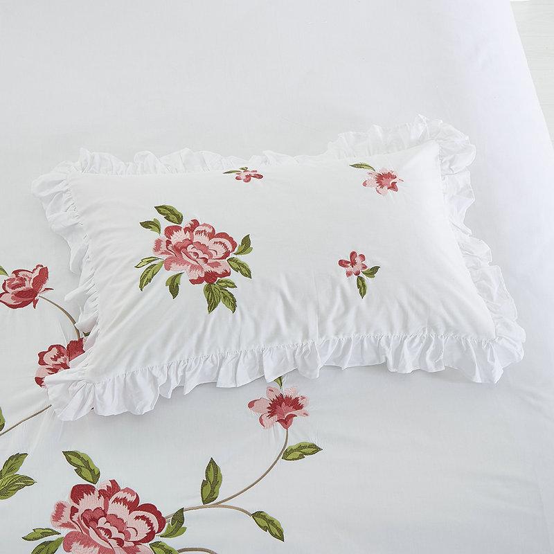 Pillow Case Cilected 2pcs Embroidery Rose Flower Pillowcase White Cotton Cover Protector Bedding Home Decoration 48x74cm Sham
Pillow Case Cilected 2pcs Embroidery Rose Flower Pillowcase White Cotton Cover Protector Bedding Home Decoration 48x74cm Sham
