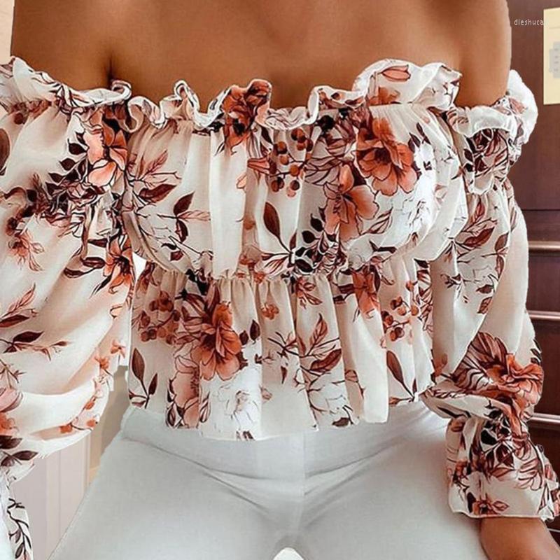 Women' T-Shirt Women Elegant Floral Print Off-Shoulder Ruffled Summer T-Shirts Slims Fit Breathable Top Daily Wear, White
Women' T-Shirt Women Elegant Floral Print Off-Shoulder Ruffled Summer T-Shirts Slims Fit Breathable Top Daily Wear, White