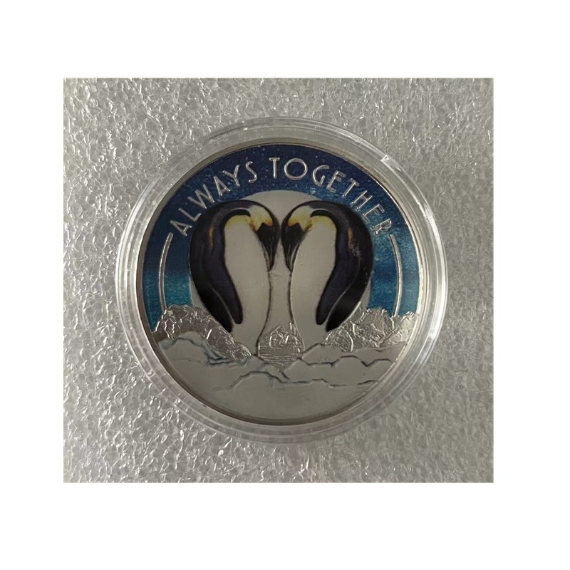 The South Pole Penguin Silver Plated Souvenirs and Gifts Always Together Love Coin Home Decorations Commemorative Coins.cx
The South Pole Penguin Silver Plated Souvenirs and Gifts Always Together Love Coin Home Decorations Commemorative Coins.cx