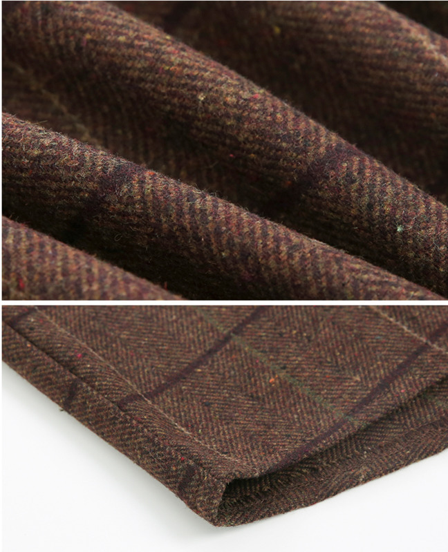 IEFB Spring Autumn Thick Woolen Plaid Shirts Men's Casual Loose Korean Trend Long Sleeve Button Up fit Tops Fashion 9Y4518 220322