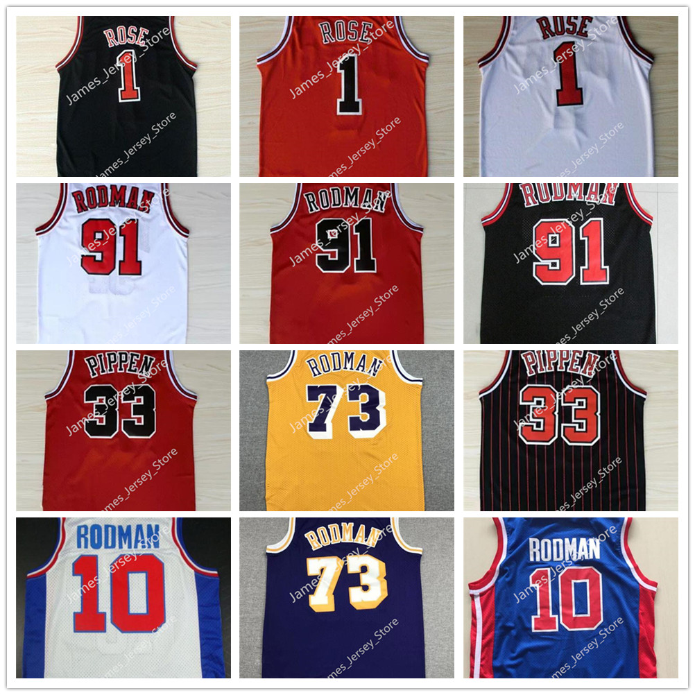 NCAA College Wears Embroidery Vintage Yellow Purple 73# RodmanJersey Scottie #33 Pippen Jerseys Dennis 91# Rodman Jersey White Black Red Sports Shirt Stitched College
NCAA College Wears Embroidery Vintage Yellow Purple 73# RodmanJersey Scottie #33 Pippen Jerseys Dennis 91# Rodman Jersey White Black Red Sports Shirt Stitched College