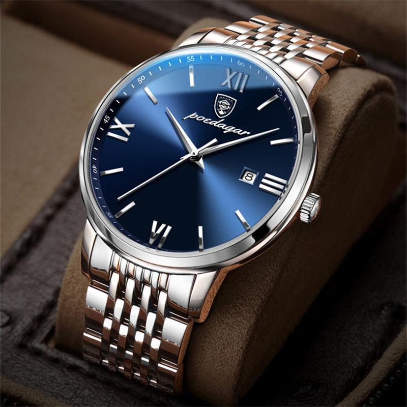 Wristwatches 2022The Top Mens Watches Waterproof Stainless Steel Watch Quartz Men Date Calendar Business Wristwatch A4167
Wristwatches 2022The Top Mens Watches Waterproof Stainless Steel Watch Quartz Men Date Calendar Business Wristwatch A4167