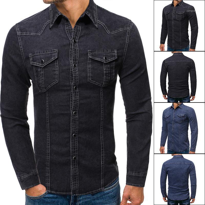 Men's Brand Long Sleeve Vacation Business Leisure Personalized Printing Fashion Denim Shirt Outdoor Men Casual Shirts, Blue
Men's Brand Long Sleeve Vacation Business Leisure Personalized Printing Fashion Denim Shirt Outdoor Men Casual Shirts, Blue