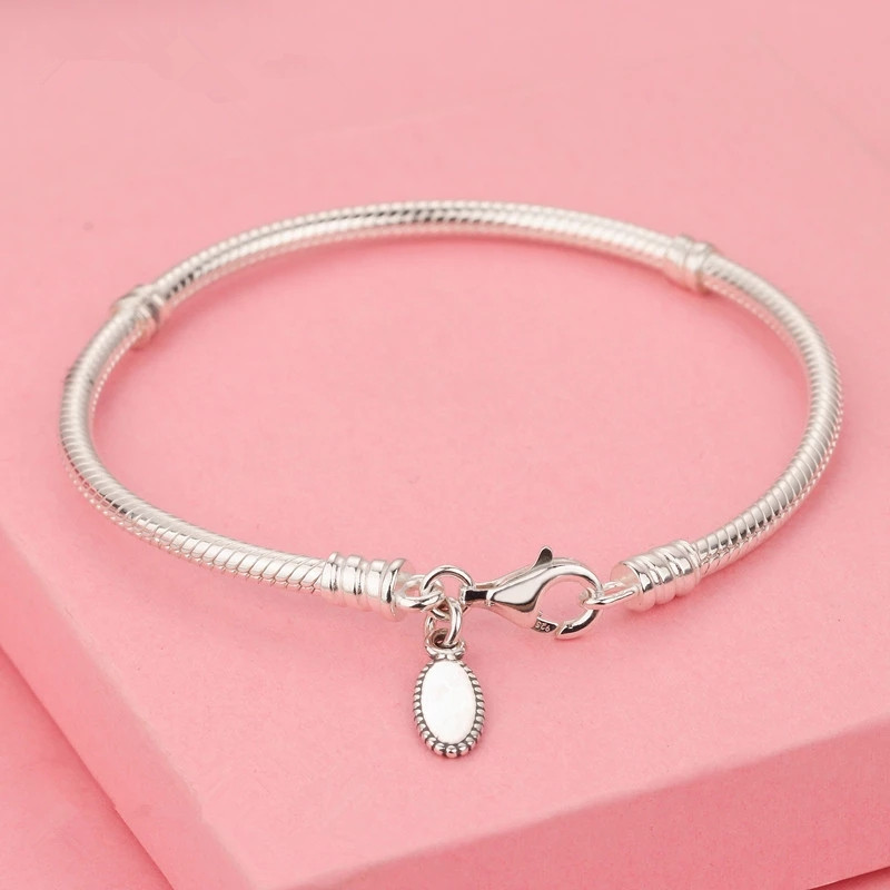 100% Real 925 Sterling Silver Bracelets Jewelry Snake Chain Bracelet for Women Argent S925 Bangles Fit Pandora Charms Beads DIY 590700HV
100% Real 925 Sterling Silver Bracelets Jewelry Snake Chain Bracelet for Women Argent S925 Bangles Fit Pandora Charms Beads DIY 590700HV
