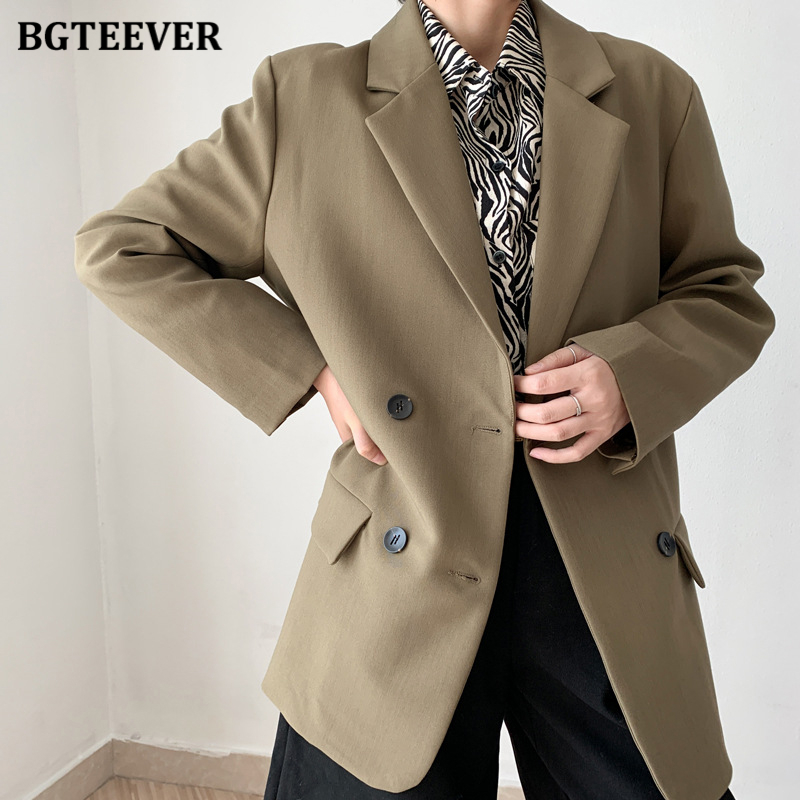 Elegant Loose Double-breasted Blazer Jackets Women Office Wear Full Sleeve Solid Female Jacket Outwear 2022, Black
Elegant Loose Double-breasted Blazer Jackets Women Office Wear Full Sleeve Solid Female Jacket Outwear 2022, Black