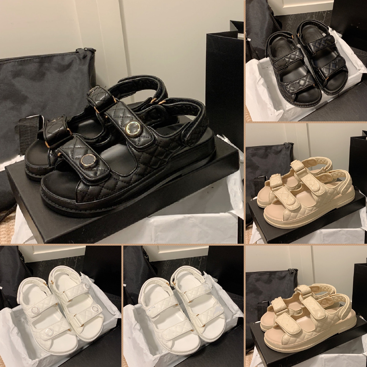 Luxury Sandals Designer Flat Heel Hook and Loop Fasteners Back Strap Genuine Leather Slippers for Women summer Fashion Sheepskin Soft Party Banquet Slides Shoes, Chocolate
Luxury Sandals Designer Flat Heel Hook and Loop Fasteners Back Strap Genuine Leather Slippers for Women summer Fashion Sheepskin Soft Party Banquet Slides Shoes, Chocolate