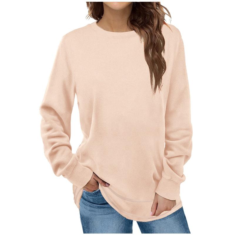 Women's Hoodies & Sweatshirts Women Casual Solid Color Crewneck Long-sleeved Pullovers With Curved-Hem Streetwear Clothes Sudaderas Mujer A4, Bg
Women's Hoodies & Sweatshirts Women Casual Solid Color Crewneck Long-sleeved Pullovers With Curved-Hem Streetwear Clothes Sudaderas Mujer A4, Bg