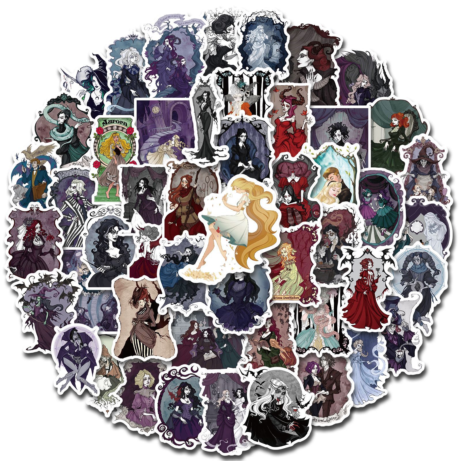50PCS Car Stickers black fairy tale For skateboard Baby Scrapbooking Pencil Case Diary Phone Laptop Planner Decoration Book Album Kids Toys DIY Decals, Multi colors
50PCS Car Stickers black fairy tale For skateboard Baby Scrapbooking Pencil Case Diary Phone Laptop Planner Decoration Book Album Kids Toys DIY Decals, Multi colors