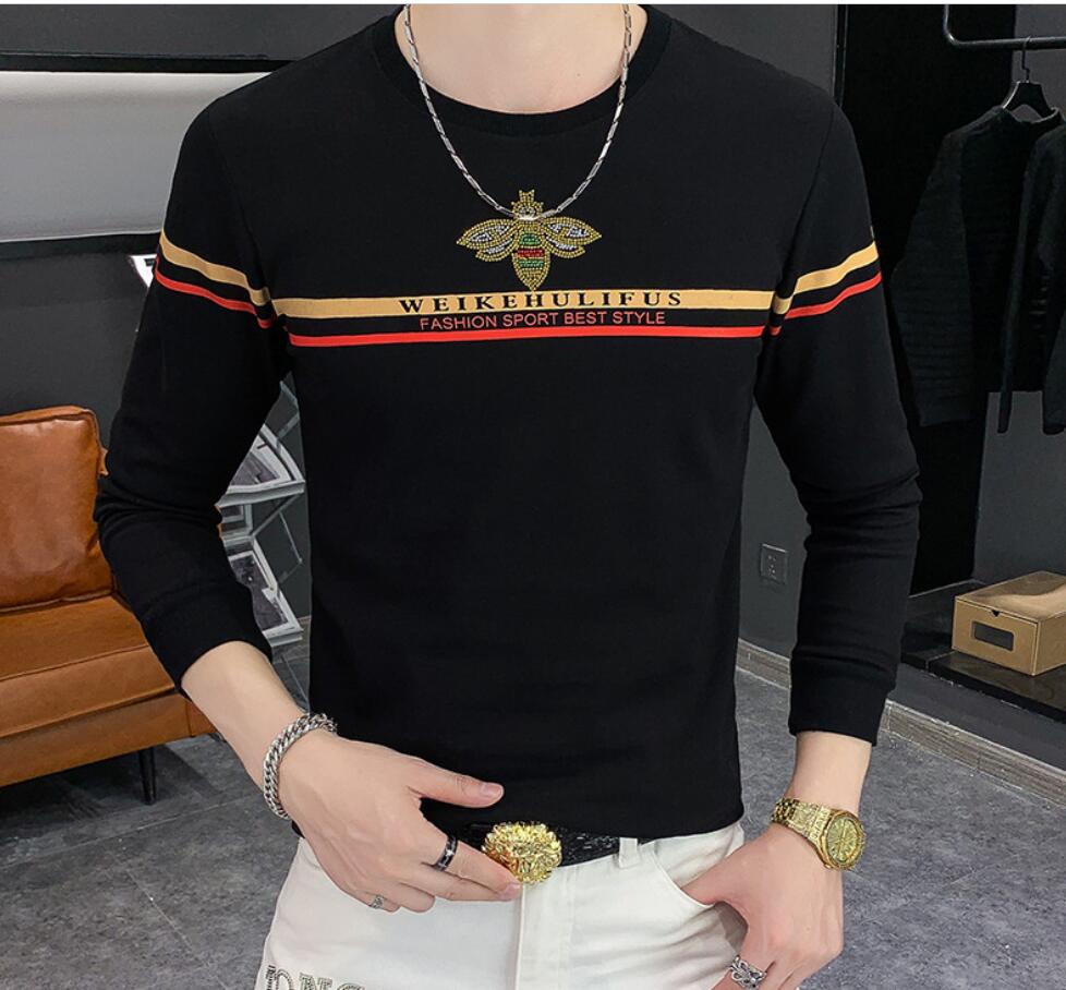 European version of autumn and winter men's new youth men's long-sleeved T-shirt printing casual round neck t-shirt men bottoming shirt trend, W1
European version of autumn and winter men's new youth men's long-sleeved T-shirt printing casual round neck t-shirt men bottoming shirt trend, W1