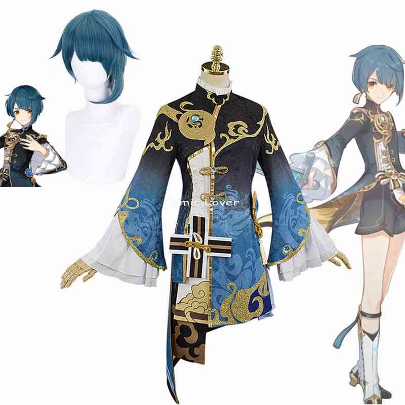 Game Genshin Impact Xingqiu Cosplay Costumes Xing Qiu Original Ver. Battle Anime Uniform Stunning Outfit Halloween Wigs J220712 J220713
Game Genshin Impact Xingqiu Cosplay Costumes Xing Qiu Original Ver. Battle Anime Uniform Stunning Outfit Halloween Wigs J220712 J220713