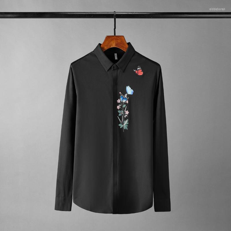 Men's Casual Shirts Minglu Butterfly Printed Mens High Quality Long Sleeve Business And Male Fashion Slim Fit Man 4xlMen's Eldd22, Blue
Men's Casual Shirts Minglu Butterfly Printed Mens High Quality Long Sleeve Business And Male Fashion Slim Fit Man 4xlMen's Eldd22, Blue