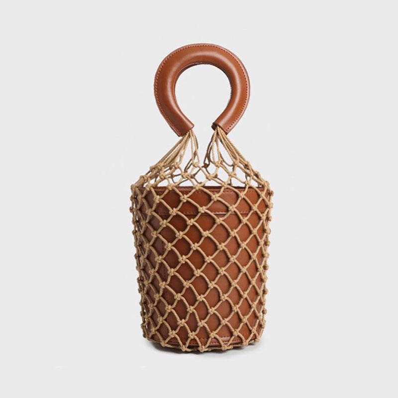 Evening Bags Spring Summer Cylinder Fishing Nets Straw Bag Ins Net Woven Sister With The Bucket Beach Handbag, Pink
Evening Bags Spring Summer Cylinder Fishing Nets Straw Bag Ins Net Woven Sister With The Bucket Beach Handbag, Pink