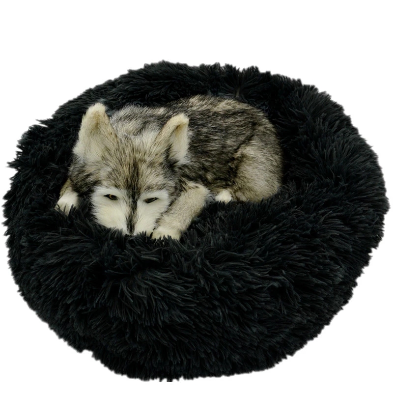 Large Big Small For Cat House Round Plush Mat Sofa Dropshipping Products Pet Calming Dog Donut Bed 0627