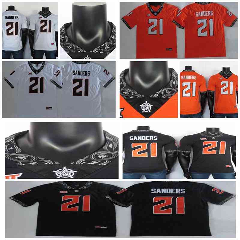 College Football Jersey 21 Barry Sanders 2019 Rare Oklahoma State Jerseys Black White Orange Jersey 150TH, Men's white sanders 21
College Football Jersey 21 Barry Sanders 2019 Rare Oklahoma State Jerseys Black White Orange Jersey 150TH, Men's white sanders 21
