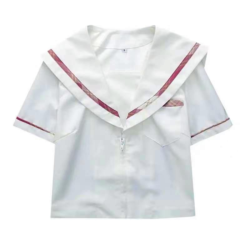 Clothing Sets White Sailor Suit Women's Summer College Style Japanese Jk Short Sleevetops And Skirt School Uniform Shirt For Work Unifor, Tie a
Clothing Sets White Sailor Suit Women's Summer College Style Japanese Jk Short Sleevetops And Skirt School Uniform Shirt For Work Unifor, Tie a