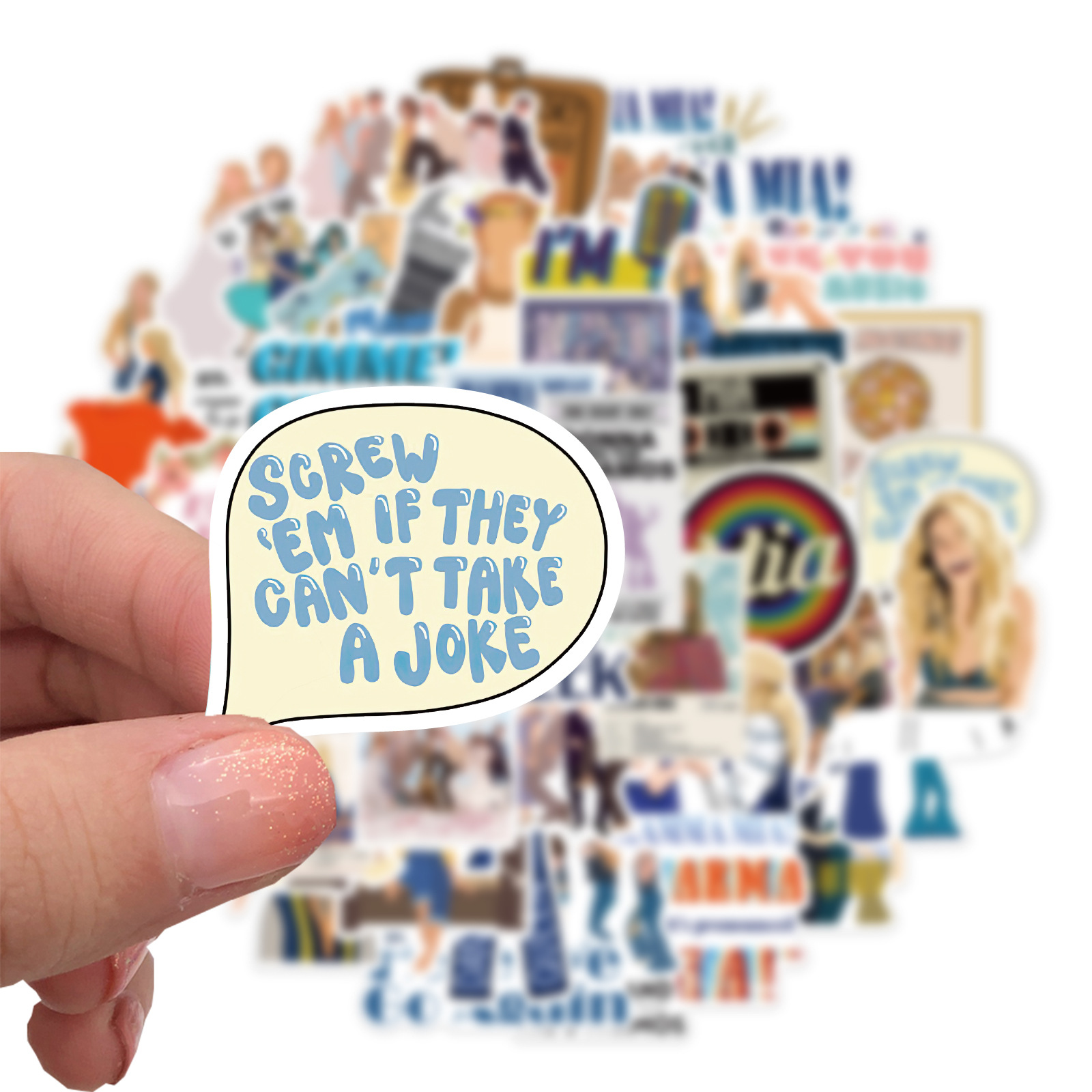 50Pcs Song and Dance Movie Sticker MammaMia Stickers Graffiti Kids Toy Skateboard car Motorcycle Bicycle Sticker Decals Wholesale