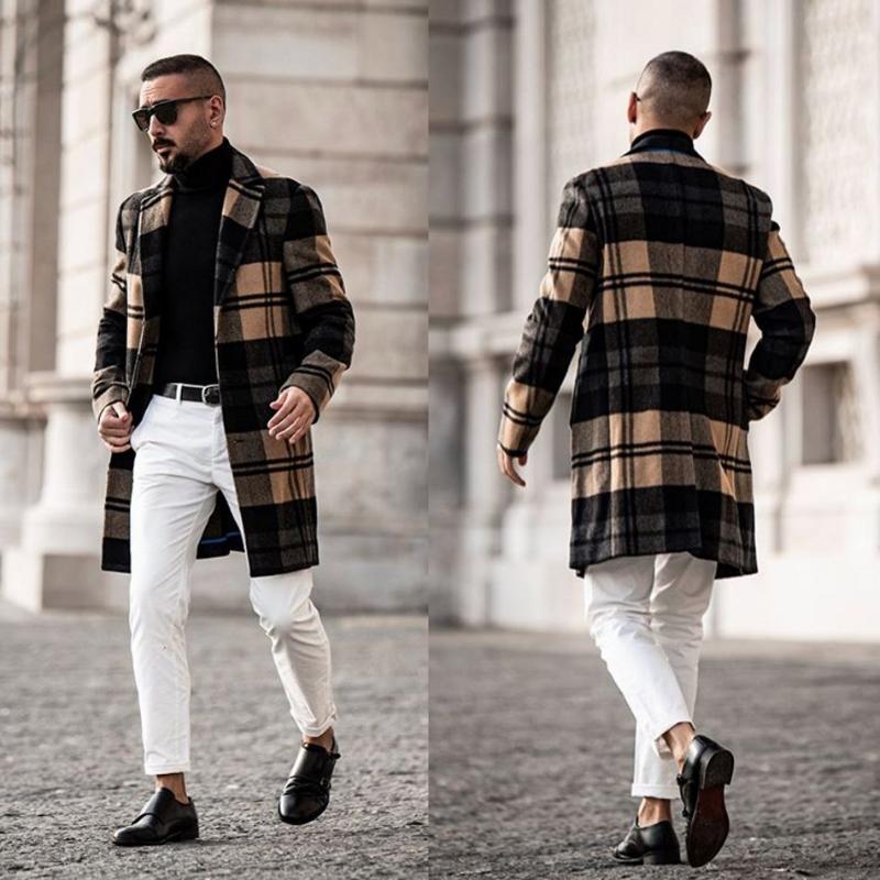 Men's Suits & Blazers Customizable Mens Wool Blend Peaked Lapel Costume Homme Leisure Long Coat Fashionable In Stock, Same as picture
Men's Suits & Blazers Customizable Mens Wool Blend Peaked Lapel Costume Homme Leisure Long Coat Fashionable In Stock, Same as picture