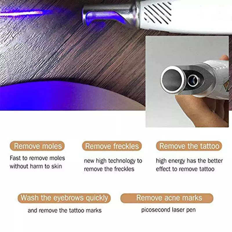 Picosecond Pen Tattoo Removal Machines Red Blue Light Therapy Scar Mole Freckle Dark Spot Remover Machine Maquinas De Eliminacion De Tatuajes