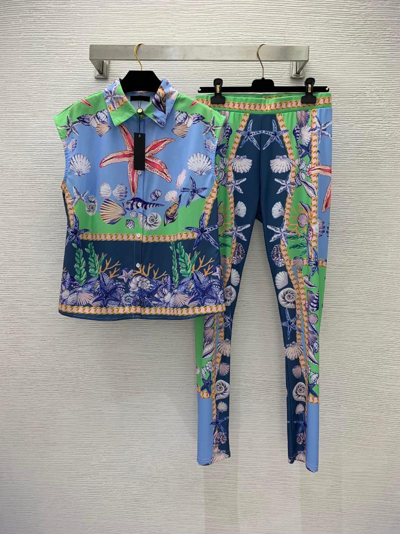 Women' Two Piece Pants Brand Design 2022 Starfish Shell Print Personalized Suit Sleeveless Vest Short Sleeve High Waist Elastic Graphic T, Sky blue
Women' Two Piece Pants Brand Design 2022 Starfish Shell Print Personalized Suit Sleeveless Vest Short Sleeve High Waist Elastic Graphic T, Sky blue