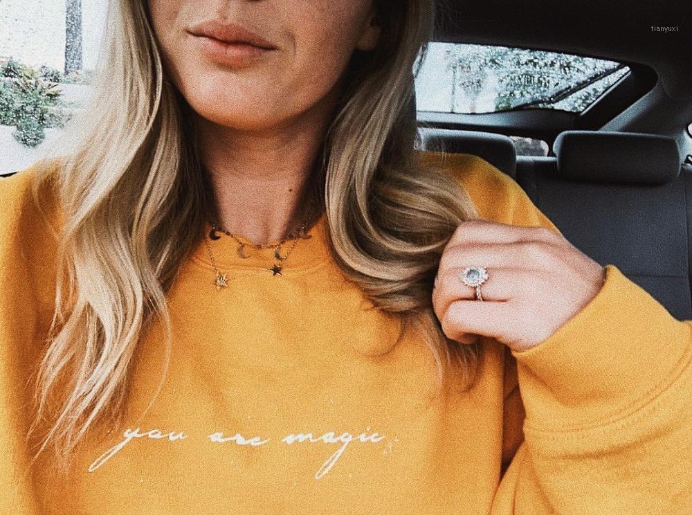 You Are Magic Sweatshirt Yellow Women Fashion Pure Cotton Casual Grunge Tumblr Camisetas Aesthetic Vintage Pullovers Cute Tops Women' Hoodi, Gray-black txt
You Are Magic Sweatshirt Yellow Women Fashion Pure Cotton Casual Grunge Tumblr Camisetas Aesthetic Vintage Pullovers Cute Tops Women' Hoodi, Gray-black txt