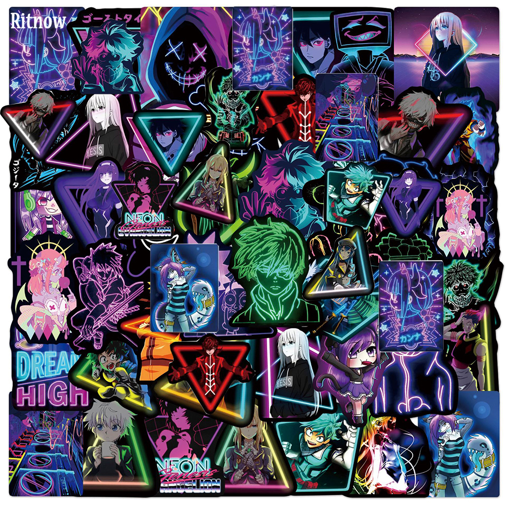 50pcs Neon sticker Mix Anime My Hero Academia Graffiti Stickers Car Computer Phone Bike Laptop Cool Waterproof Sticker, Multi colors
50pcs Neon sticker Mix Anime My Hero Academia Graffiti Stickers Car Computer Phone Bike Laptop Cool Waterproof Sticker, Multi colors