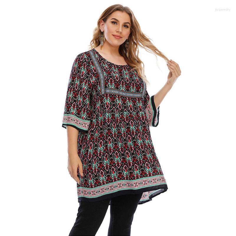 Women's Plus Size T-Shirt Summer Long Blouse Women 2022 Three Quarter Sleeve Retro Printing Vintage Loose Oversized Ladies TopsWomen's Jasp2, As picture
Women's Plus Size T-Shirt Summer Long Blouse Women 2022 Three Quarter Sleeve Retro Printing Vintage Loose Oversized Ladies TopsWomen's Jasp2, As picture