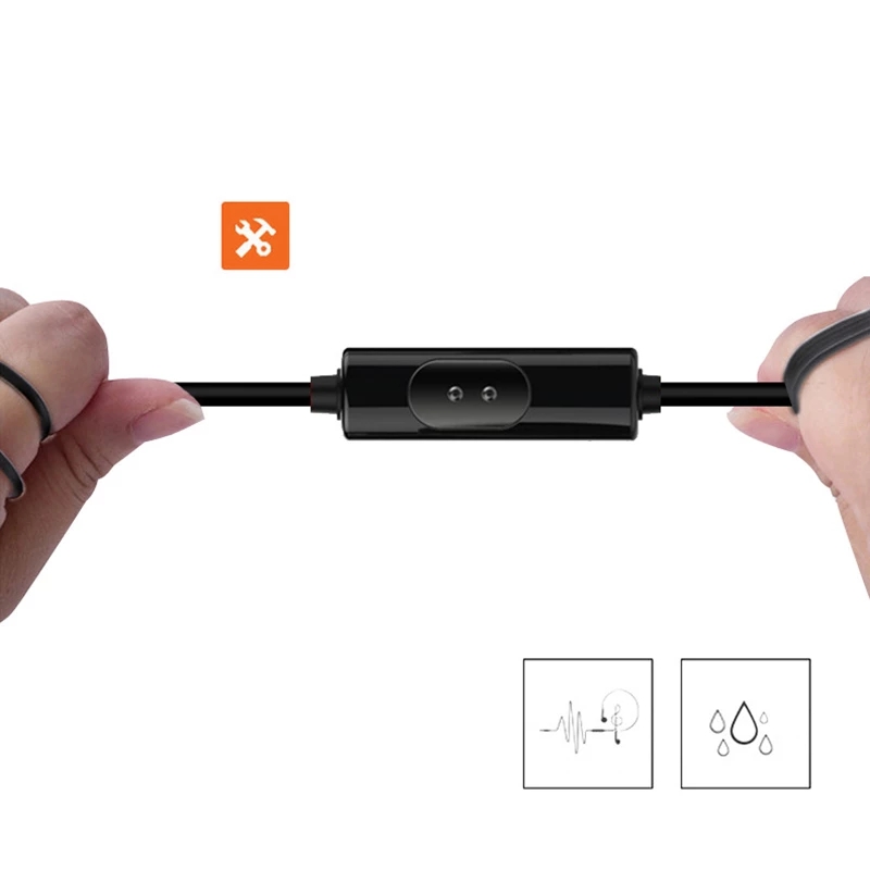 Metal 3.5mm wired earphone with mic In-Ear Headset For Mobile Phone PC Gaming Ultra Bass Super Sound Earbud Music Earphones