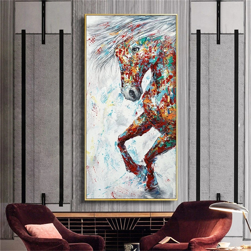Modern Canvas Poster Painting Abstract Spray Colorful Horse Animals Painting Home Living Room Decor Wall Art
Modern Canvas Poster Painting Abstract Spray Colorful Horse Animals Painting Home Living Room Decor Wall Art